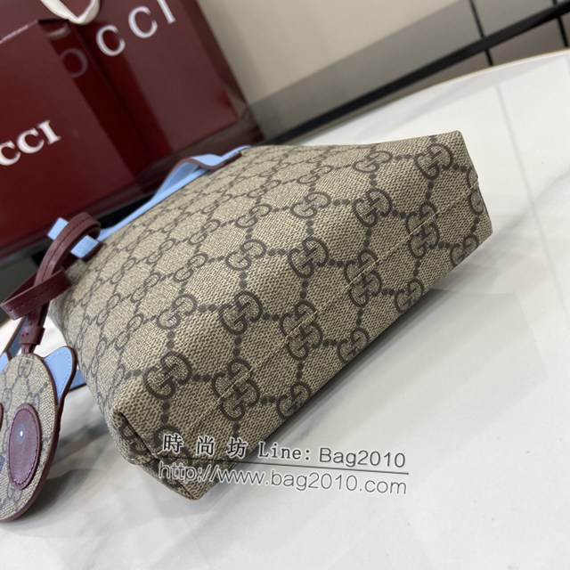 Gucci專櫃古馳最新款飾熊貓細節GG迷你手提肩包 jh2016型號：831899